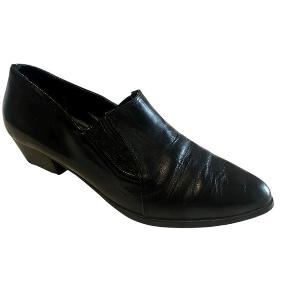 Wild Pair Vintage BlackLeather Women’s 8.5B Western Mules Booties Pointed Y2K - Picture 1 of 13